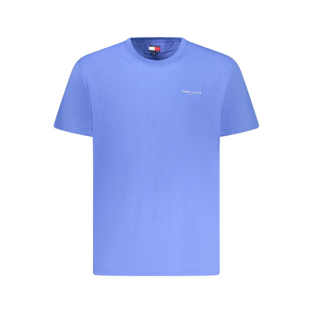 Tricou Tommy Hilfiger albastru din bumbac pentru bărbați
