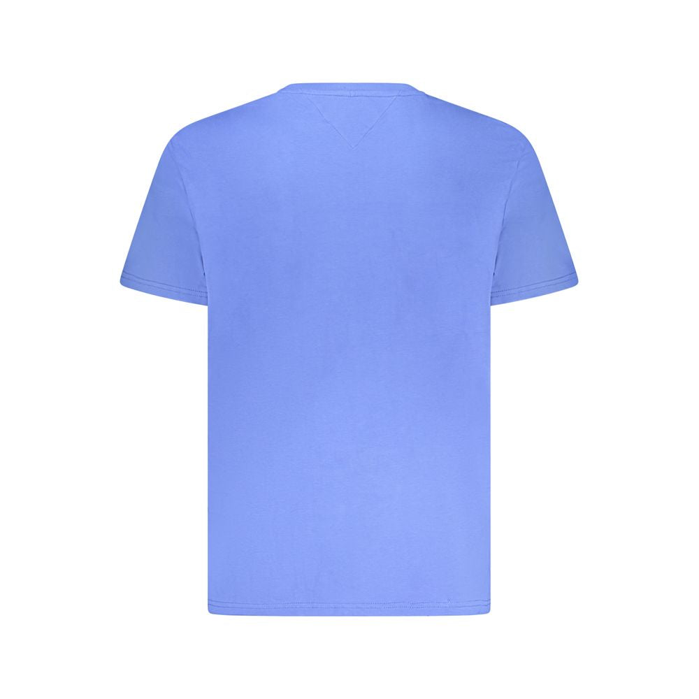 Tricou Tommy Hilfiger albastru din bumbac pentru bărbați