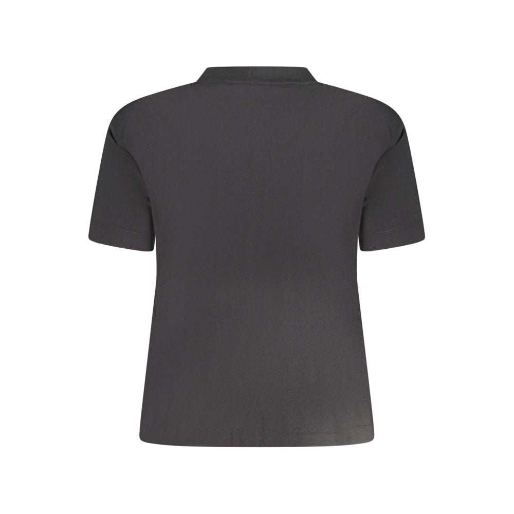 Calvin Klein Schwarzes Baumwoll-T-Shirt für Damen