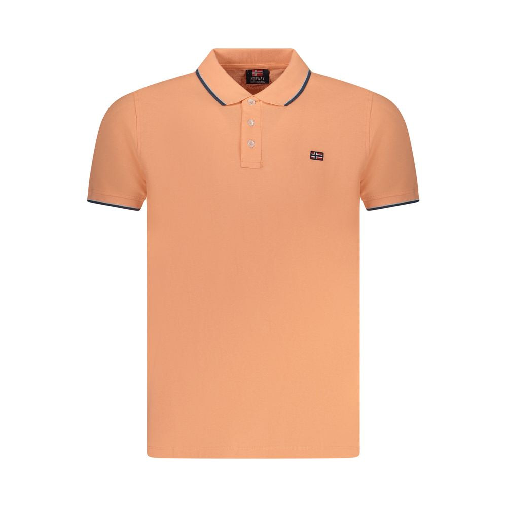 Tricou polo roz din bumbac pentru bărbați, Norway 1963