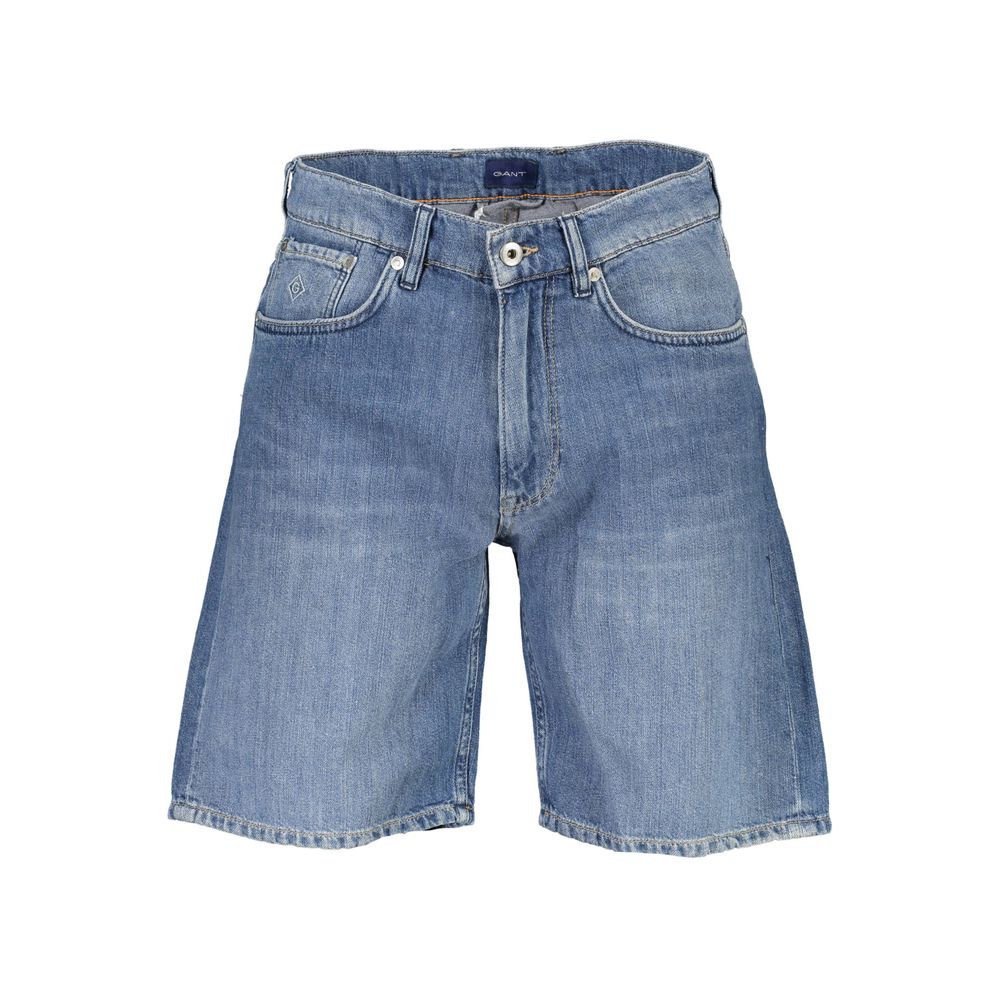 Blugi Gant Blue Cotton Bermuda pentru bărbați