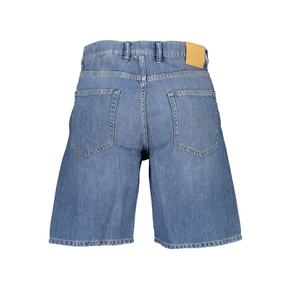 Blugi Gant Blue Cotton Bermuda pentru bărbați