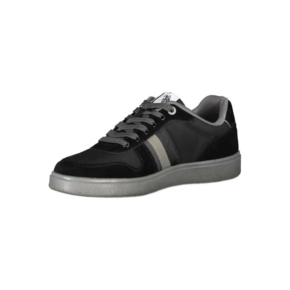 US POLO ASSN. Schwarzer Polyethylen-Herren-Sneaker