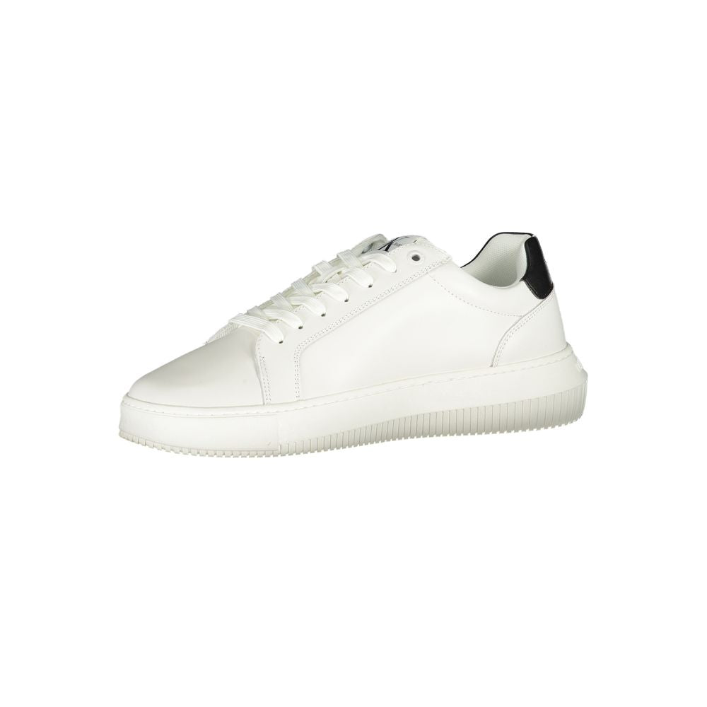 Calvin Klein – Anspruchsvolle weiße Schnür-Sneaker