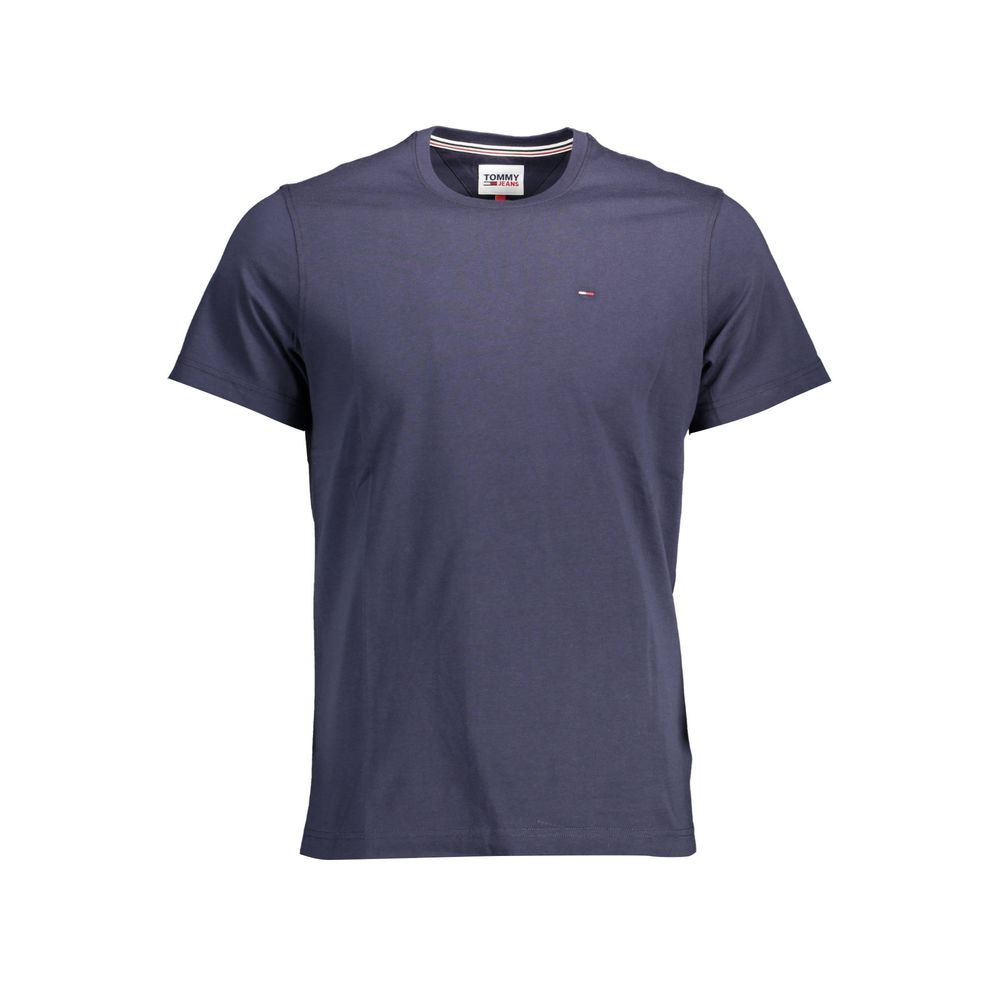 Tricou albastru din bumbac Tommy Hilfiger