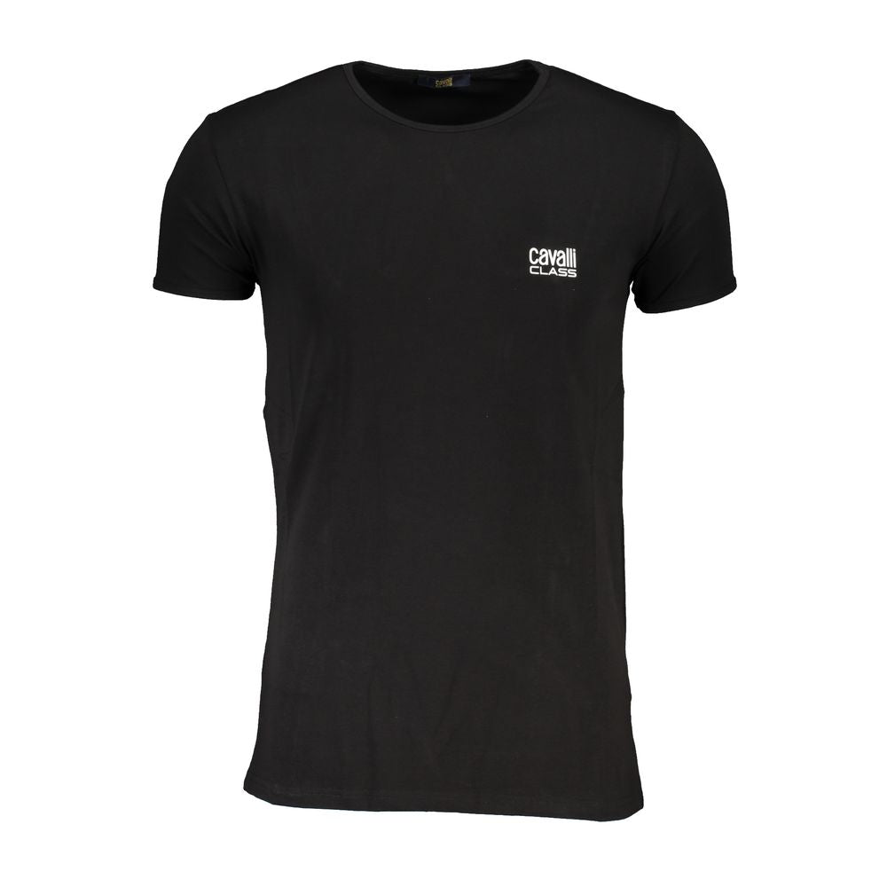 Tricou Cavalli Class din bumbac negru