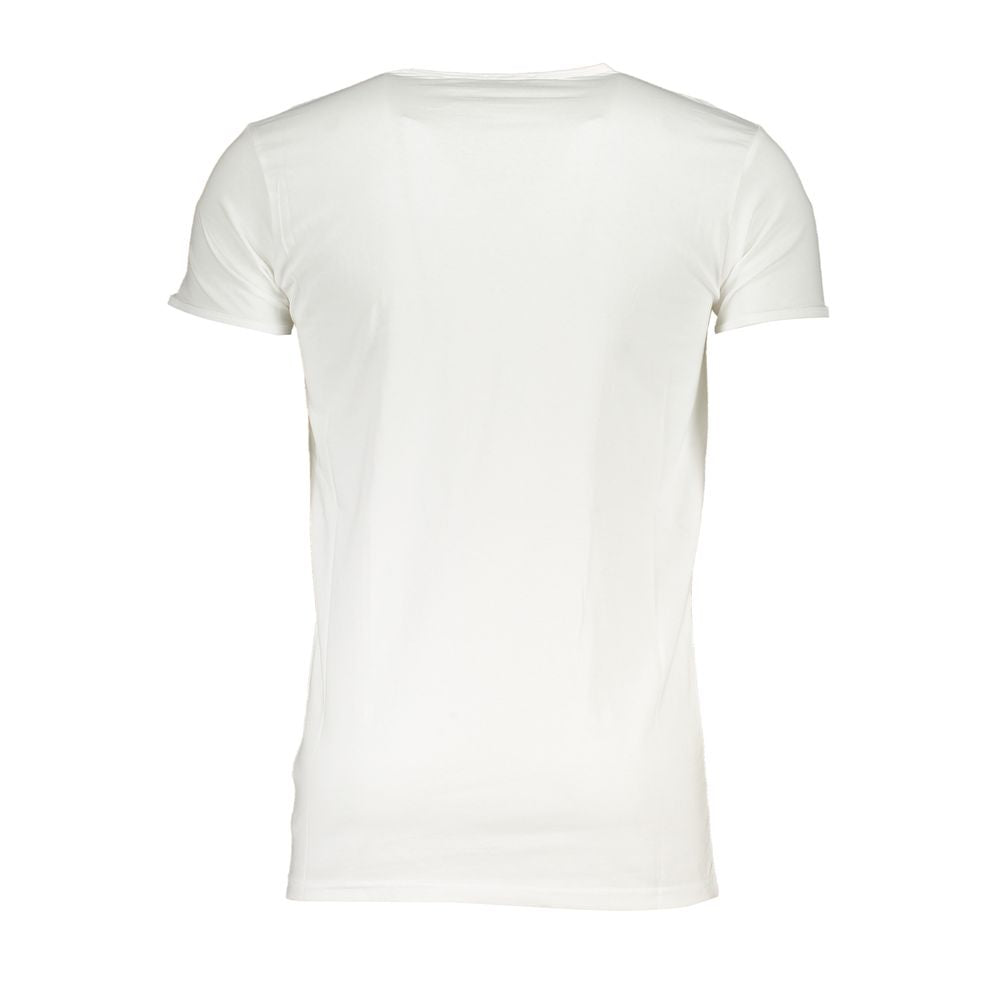 Tricou Cavalli Class din bumbac alb