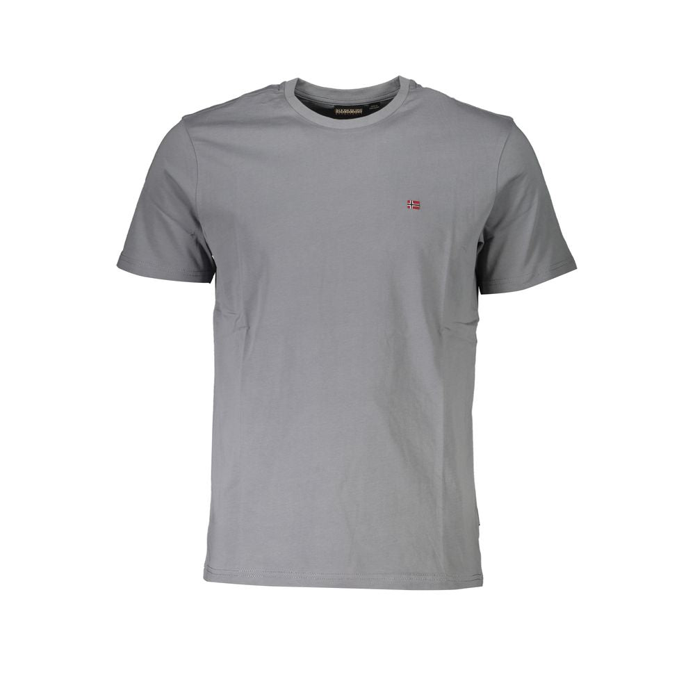 Napapijri Braunes Herren-T-Shirt aus Baumwolle