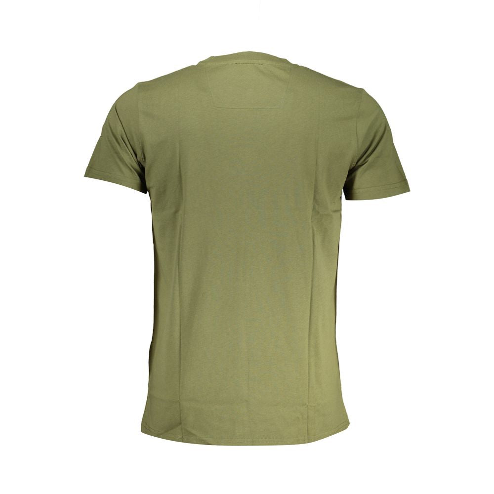 Tricou Cavalli Class verde din bumbac