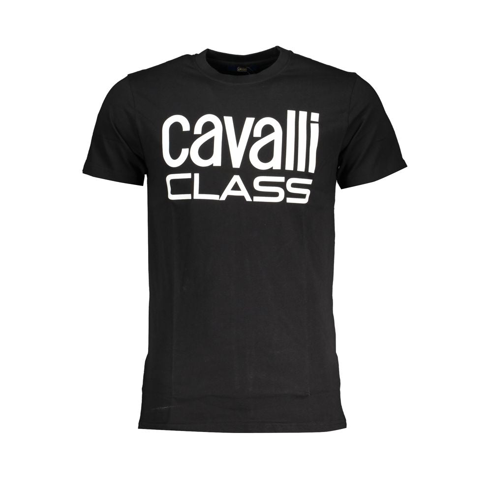 Tricou Cavalli Class din bumbac negru