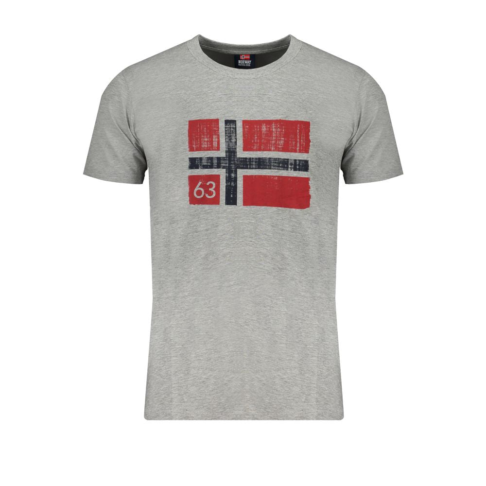 Norwegen 1963 Braunes Herren-T-Shirt aus Baumwolle