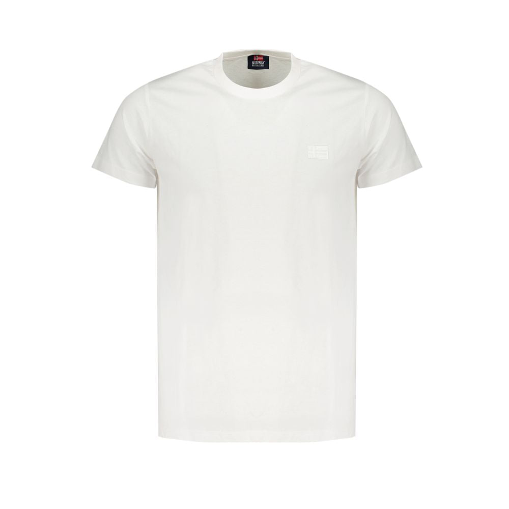 Norwegen 1963 Weißes Baumwoll-T-Shirt