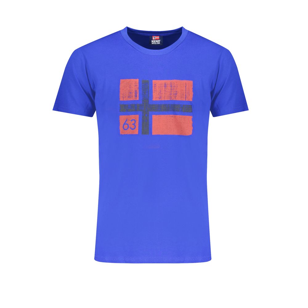 Norwegen 1963 Blaues Baumwoll-T-Shirt