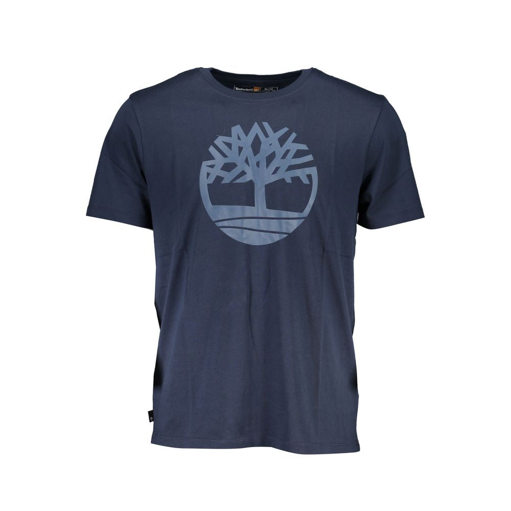Blaues Baumwoll-T-Shirt von Timberland