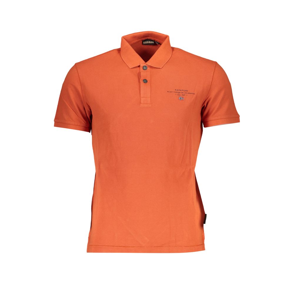 Napapijri Orange Baumwoll-Poloshirt