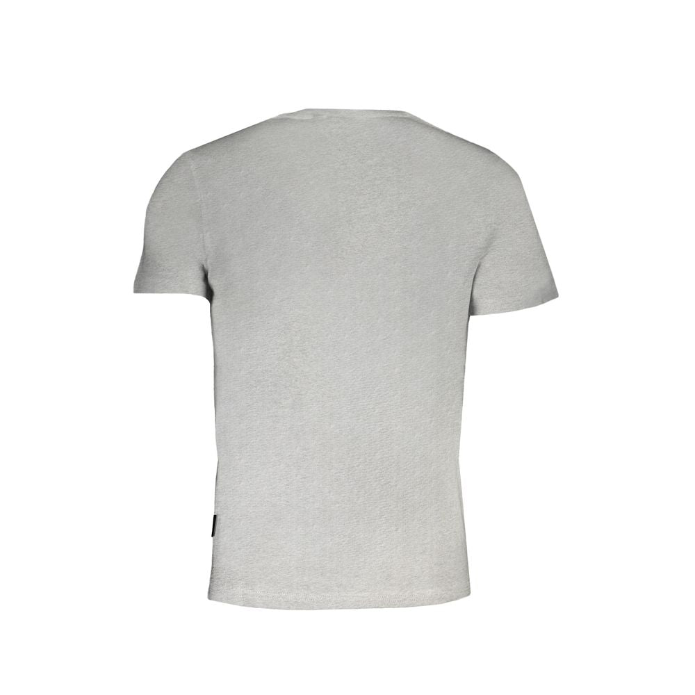Napapijri Braunes Herren-T-Shirt aus Baumwolle
