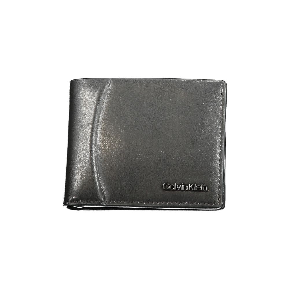 Calvin Klein Schwarze Lederbrieftasche