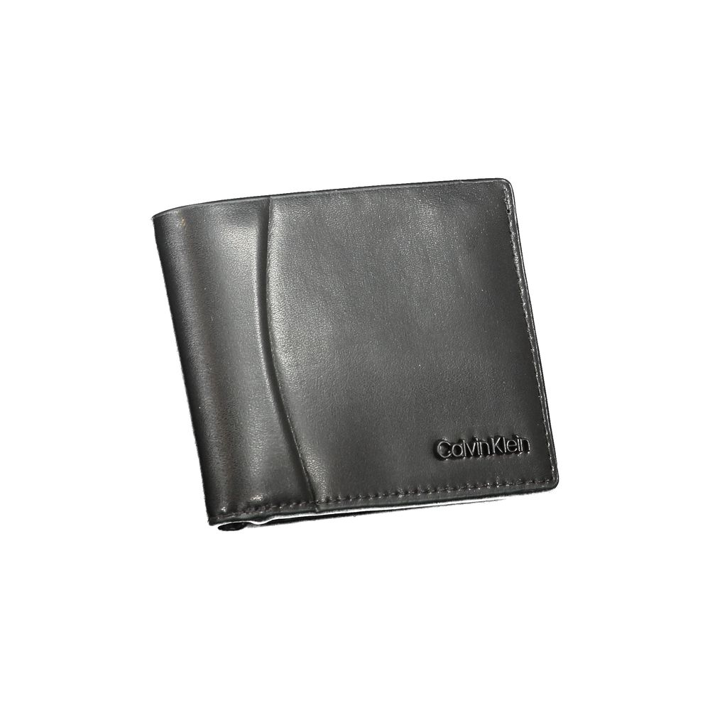 Calvin Klein Schwarze Lederbrieftasche