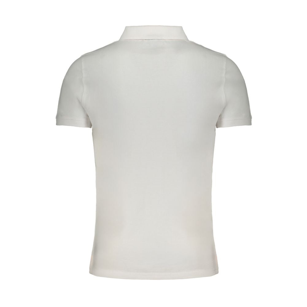 Tricou polo alb din bumbac Norway 1963