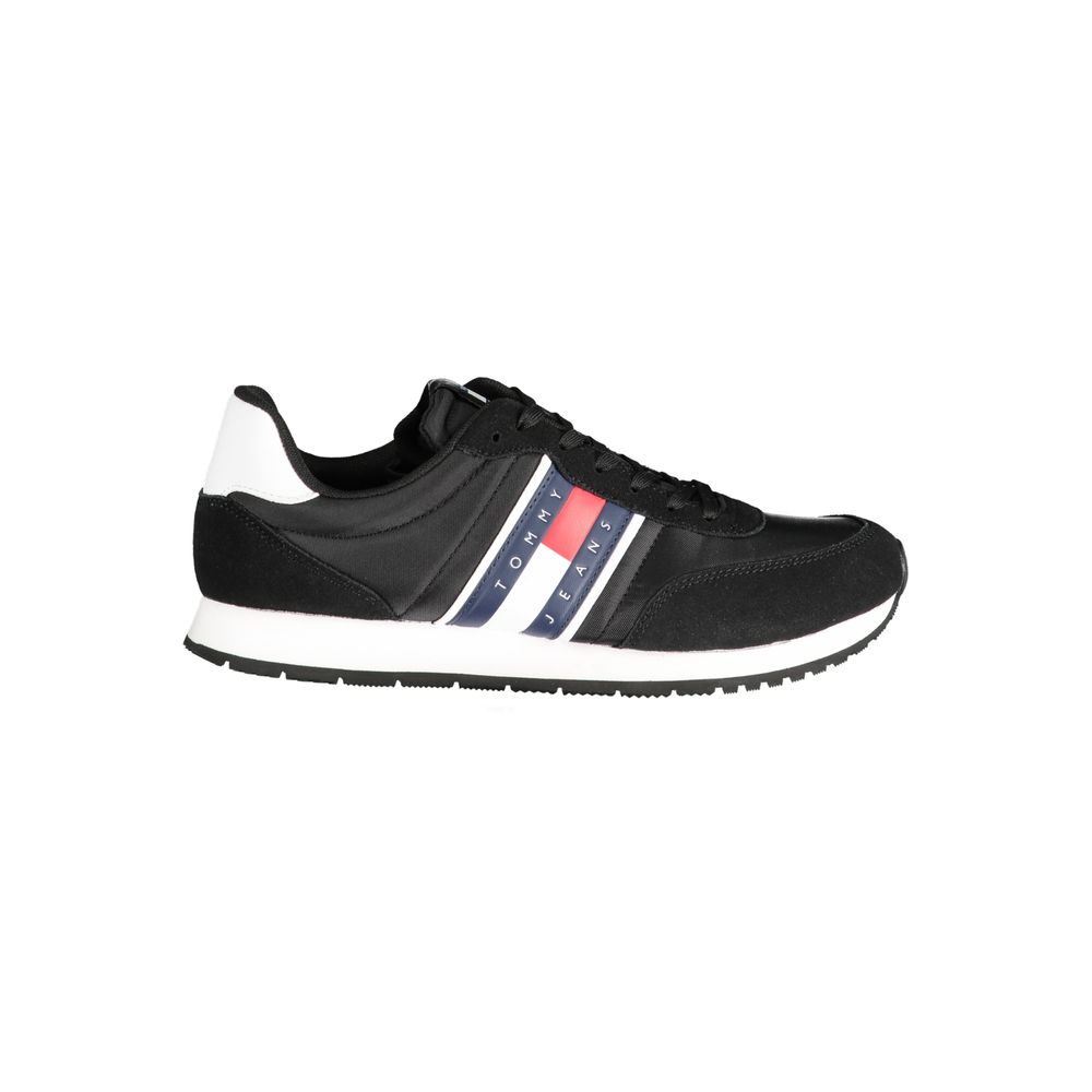 Tommy Hilfiger – Schwarze Polyester-Sneaker