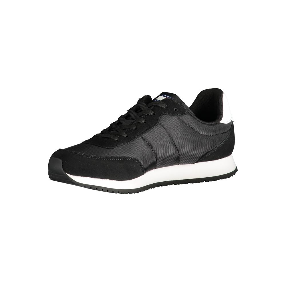 Tommy Hilfiger – Schwarze Polyester-Sneaker