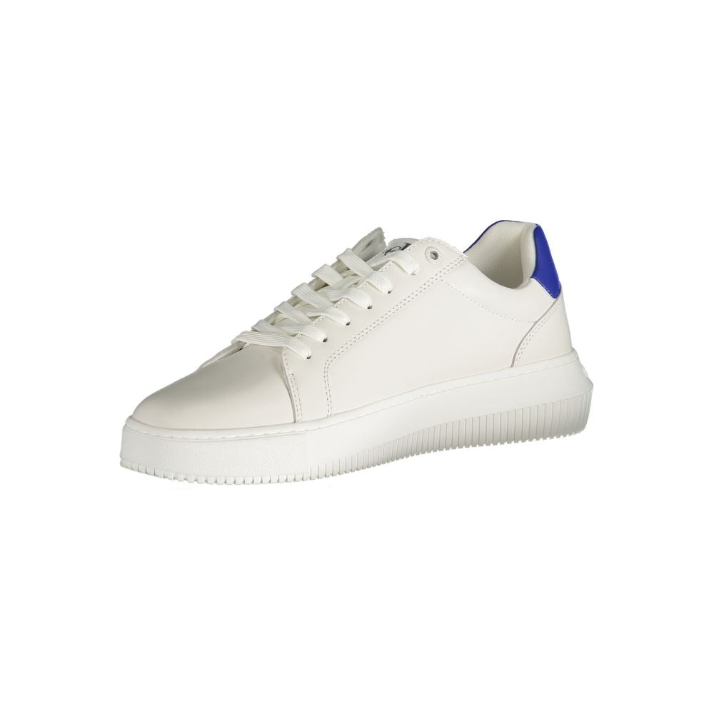 Calvin Klein – Weißer Polyester-Sneaker