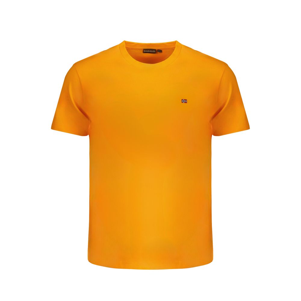 Napapijri Orangefarbenes Baumwoll-T-Shirt