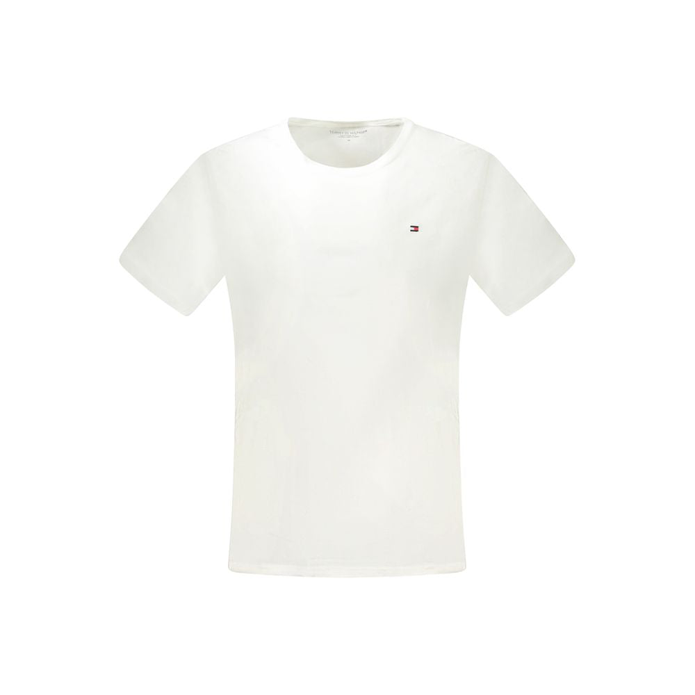Tommy Hilfiger – Weißes Herren-T-Shirt aus Baumwolle
