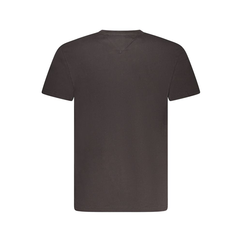Tricou Tommy Hilfiger negru din bumbac pentru bărbați