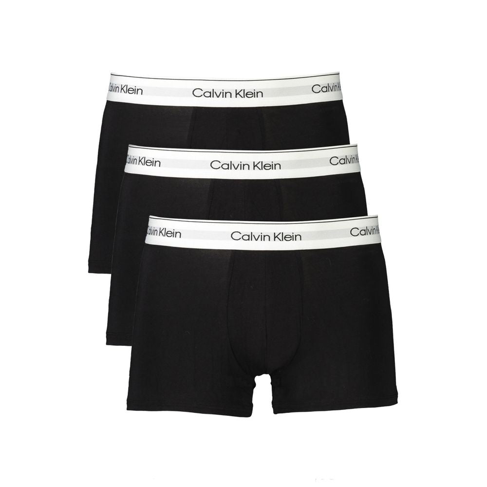 Calvin Klein Herren Boxershorts aus schwarzer Baumwolle