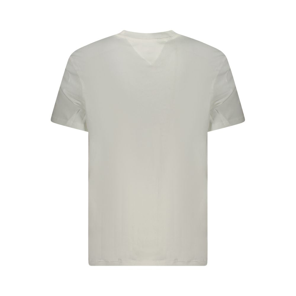 Tricou Tommy Hilfiger alb din bumbac pentru bărbați