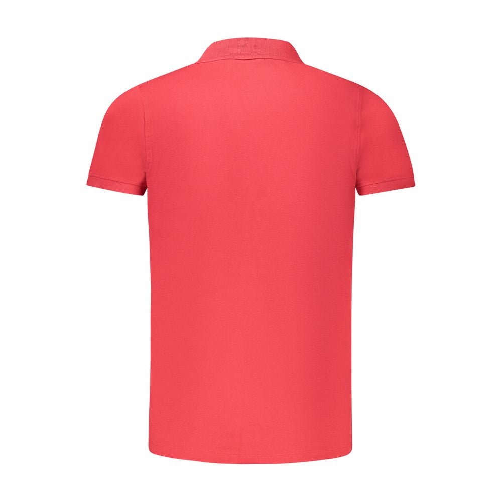 Tricou polo roșu din bumbac Norvegia 1963
