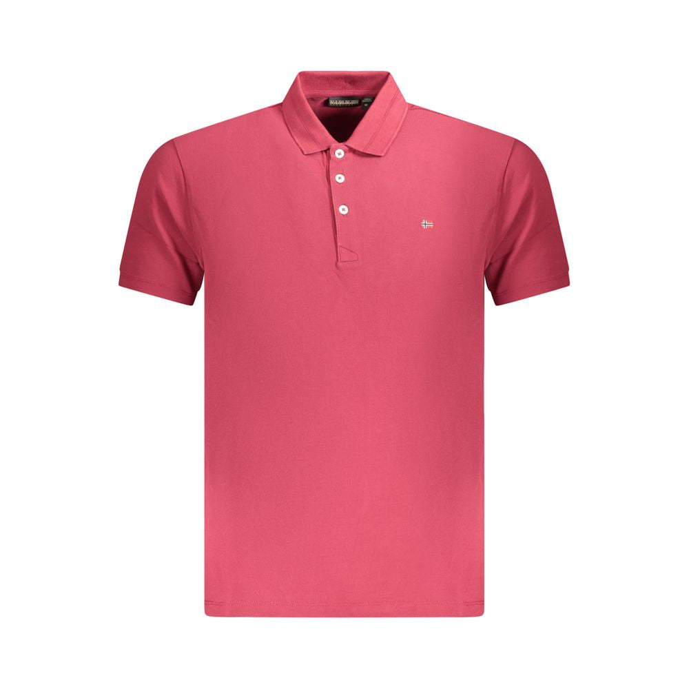 Napapijri Herren-Poloshirt aus roter Baumwolle