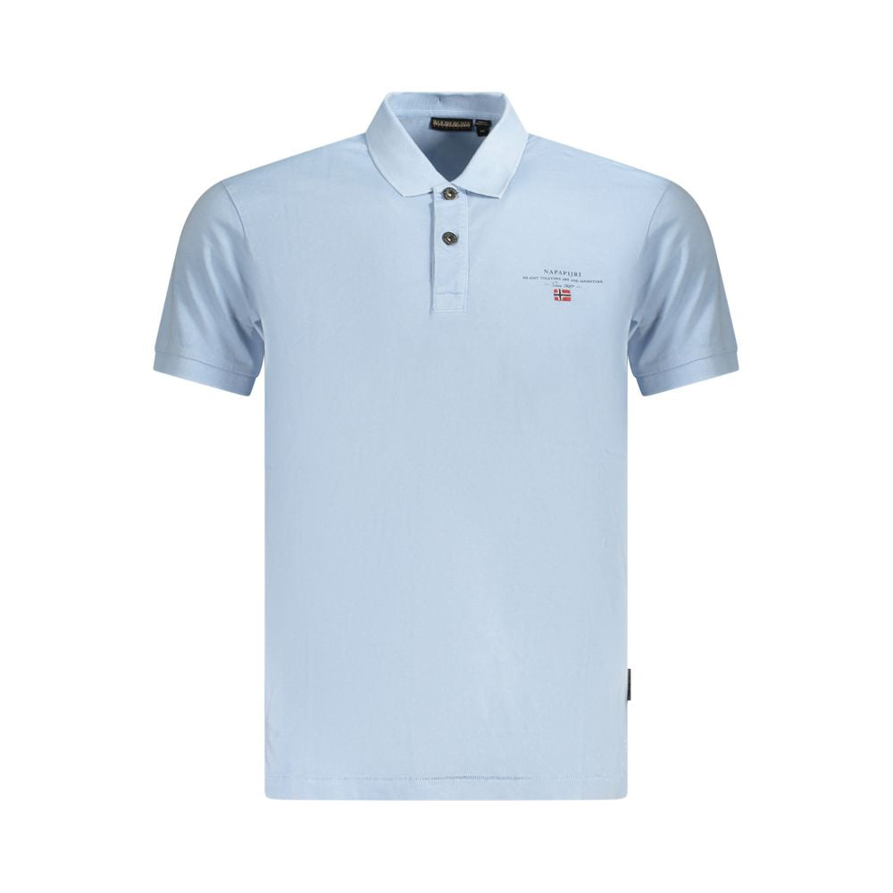 Napapijri Hellblaues Poloshirt aus Baumwolle für Herren