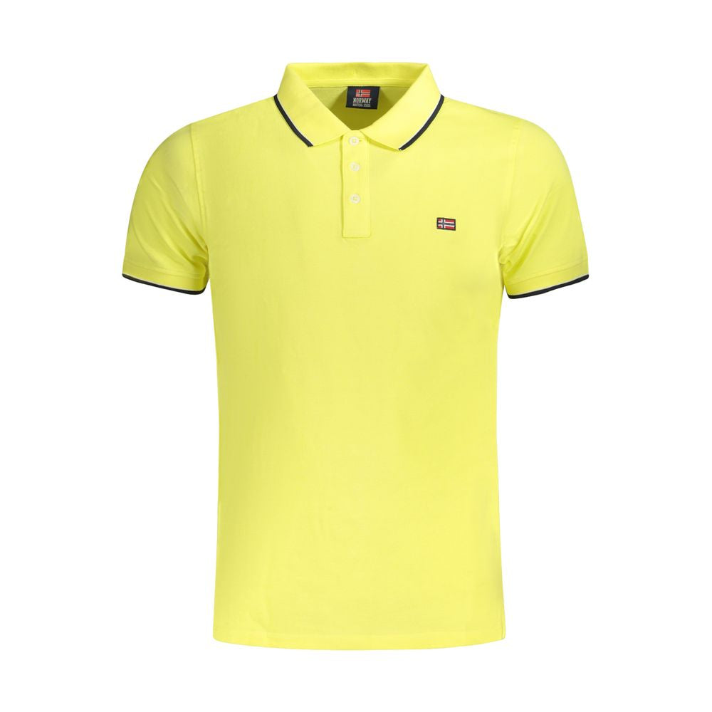 Tricou polo bărbătesc din bumbac galben, Norvegia 1963