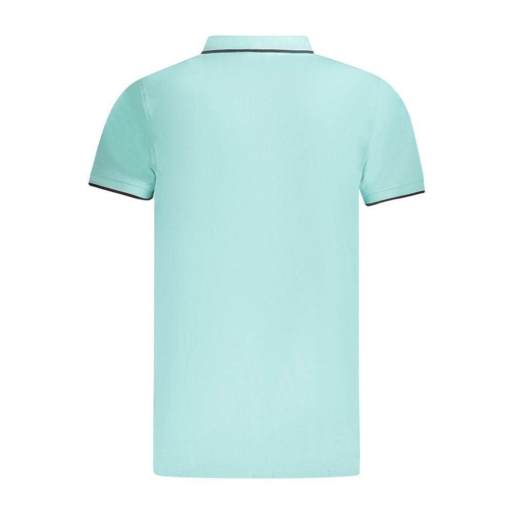 Norwegen 1963 Hellblaues Poloshirt aus Baumwolle für Herren