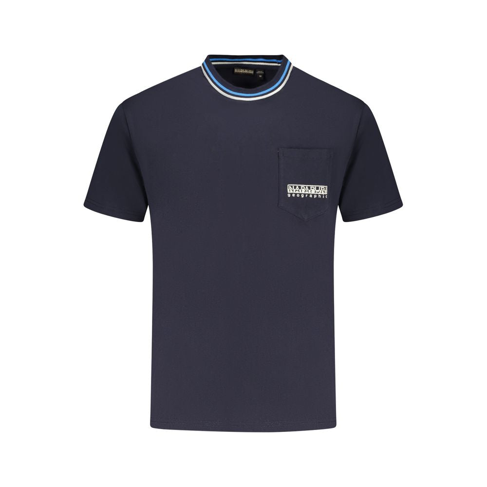 Blaues Baumwoll-T-Shirt von Napapijri
