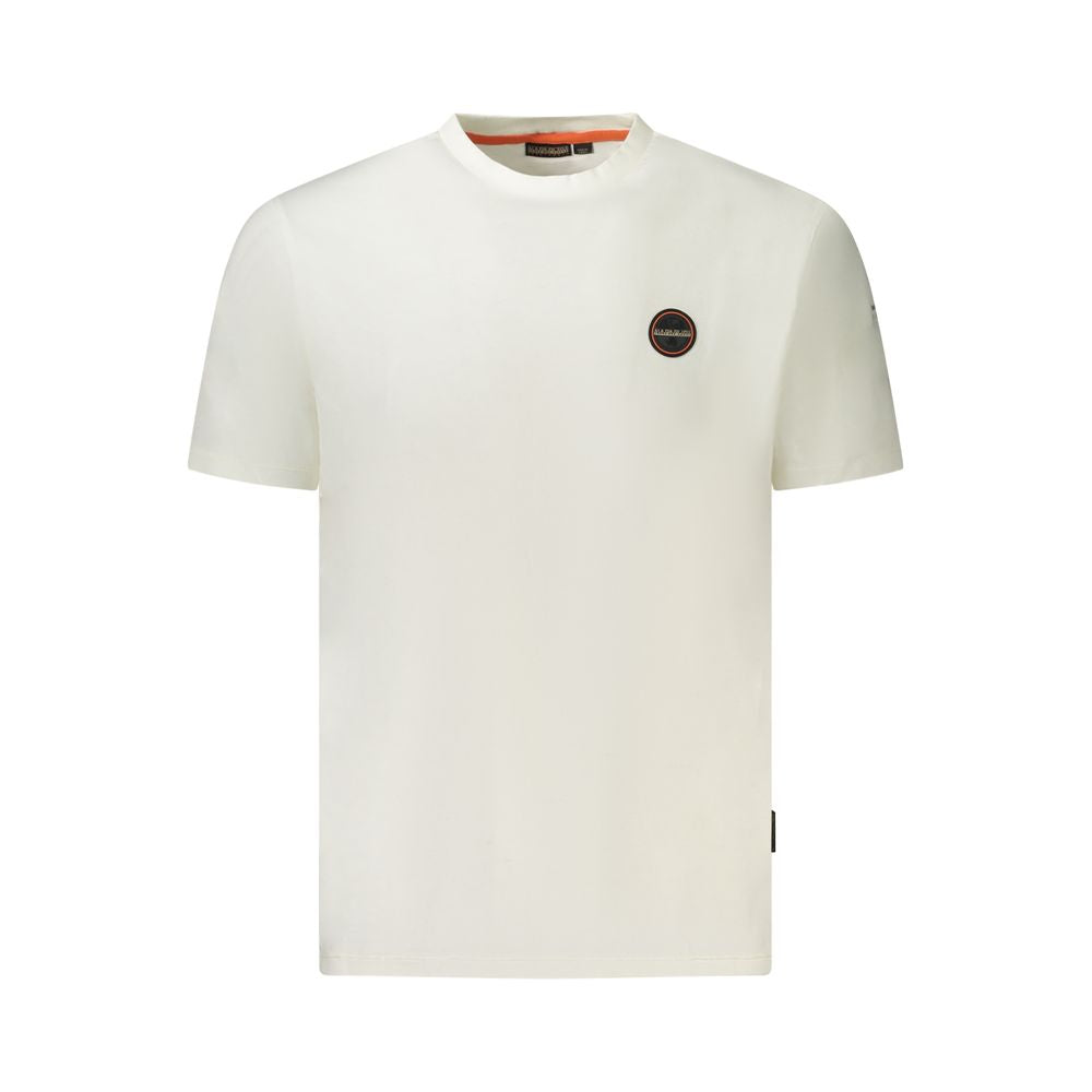 Napapijri Weißes Herren-T-Shirt aus Baumwolle