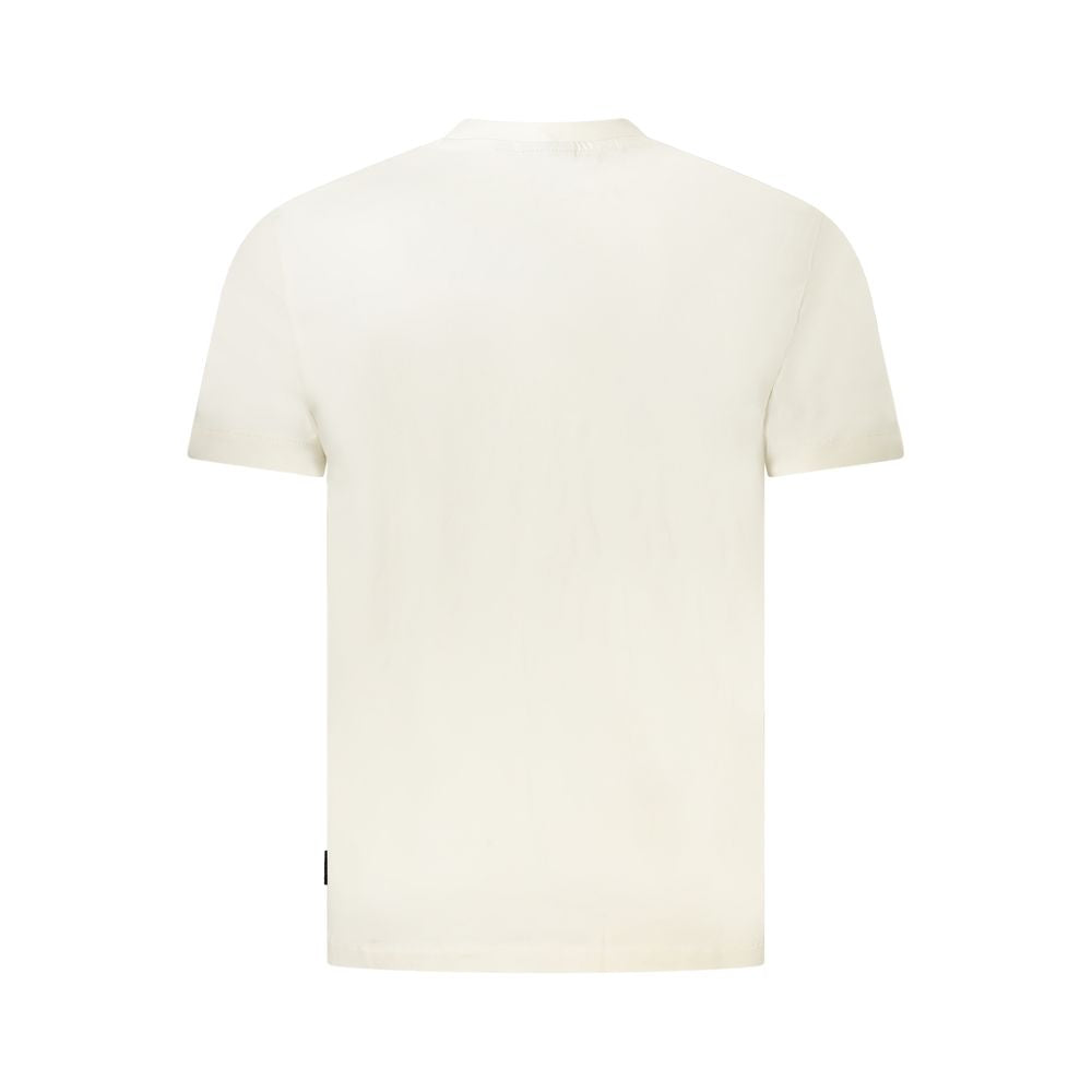 Napapijri Weißes Herren-T-Shirt aus Baumwolle