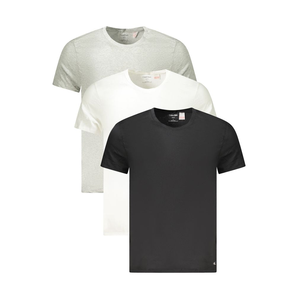Calvin Klein Herren T-Shirt aus brauner Baumwolle