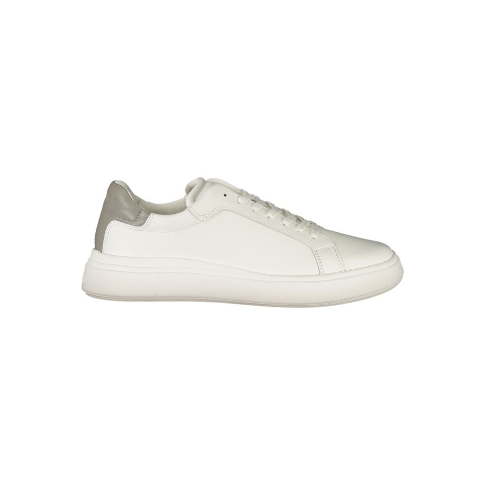 Calvin Klein – Weißer Polyester-Sneaker