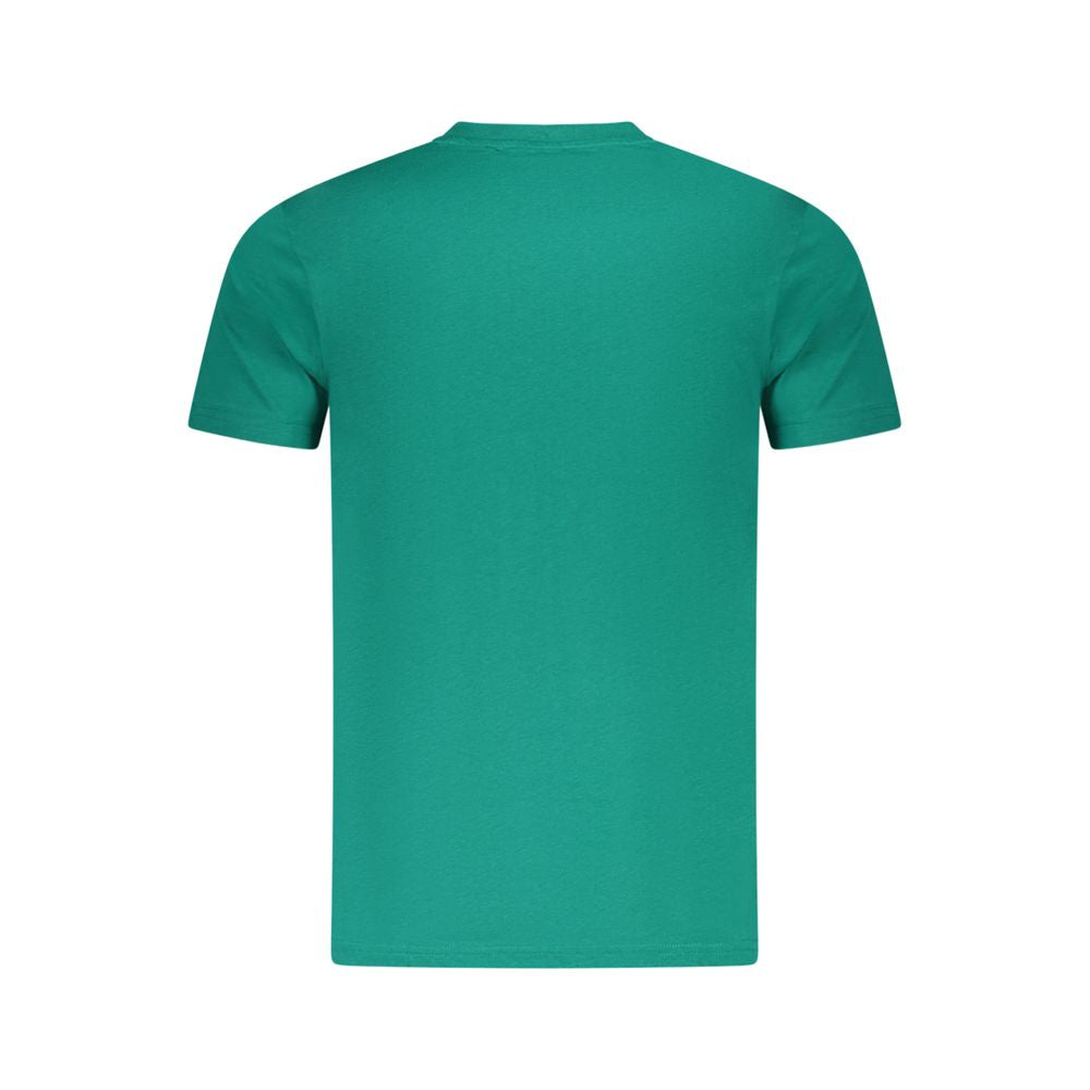 Cavalli Class Grünes Herren-T-Shirt aus Baumwolle