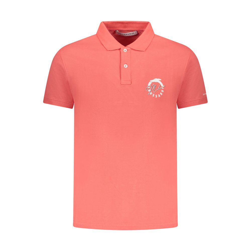 Trussardi Rosa Poloshirt aus Baumwolle für Herren