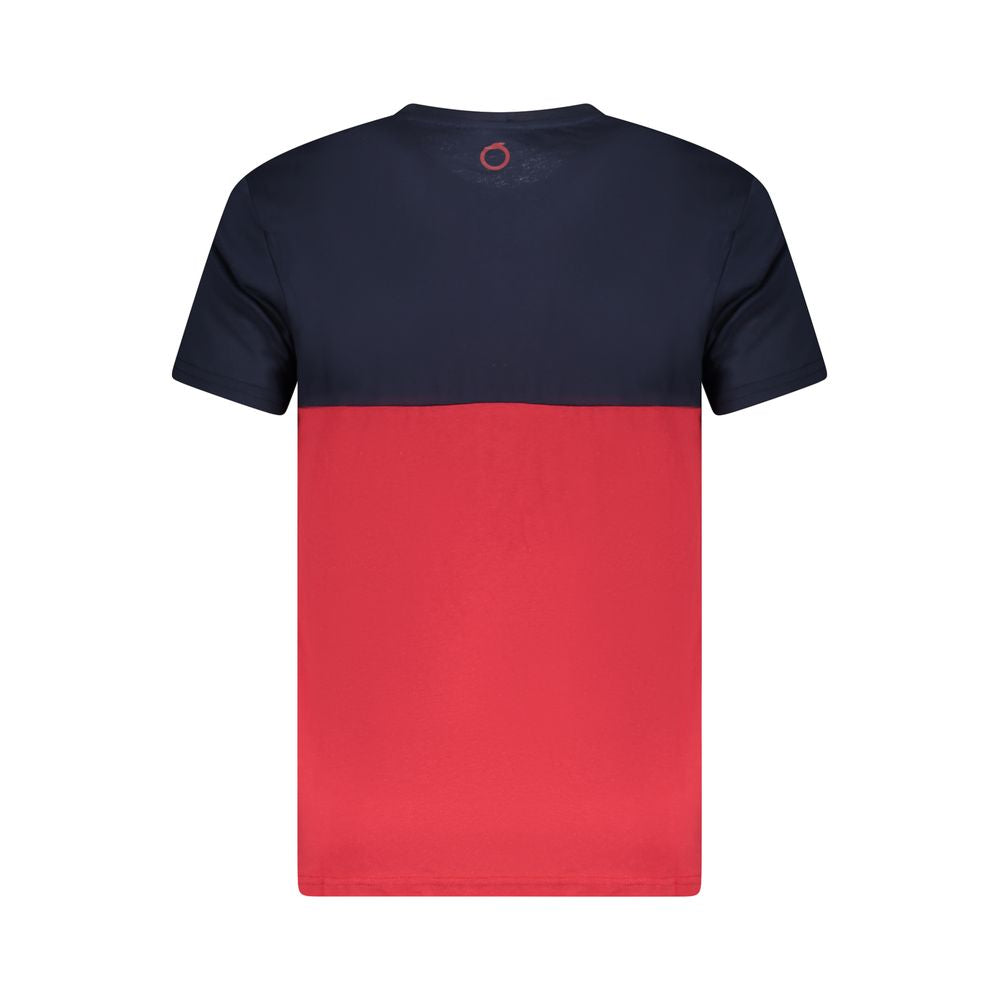 Trussardi Rotes Herren-T-Shirt aus Baumwolle