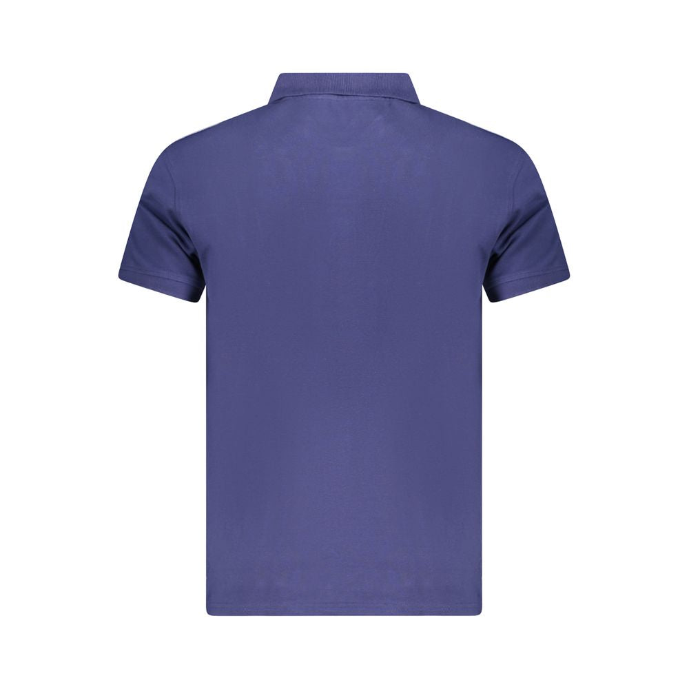 Cavalli Class Herren Poloshirt aus blauer Baumwolle