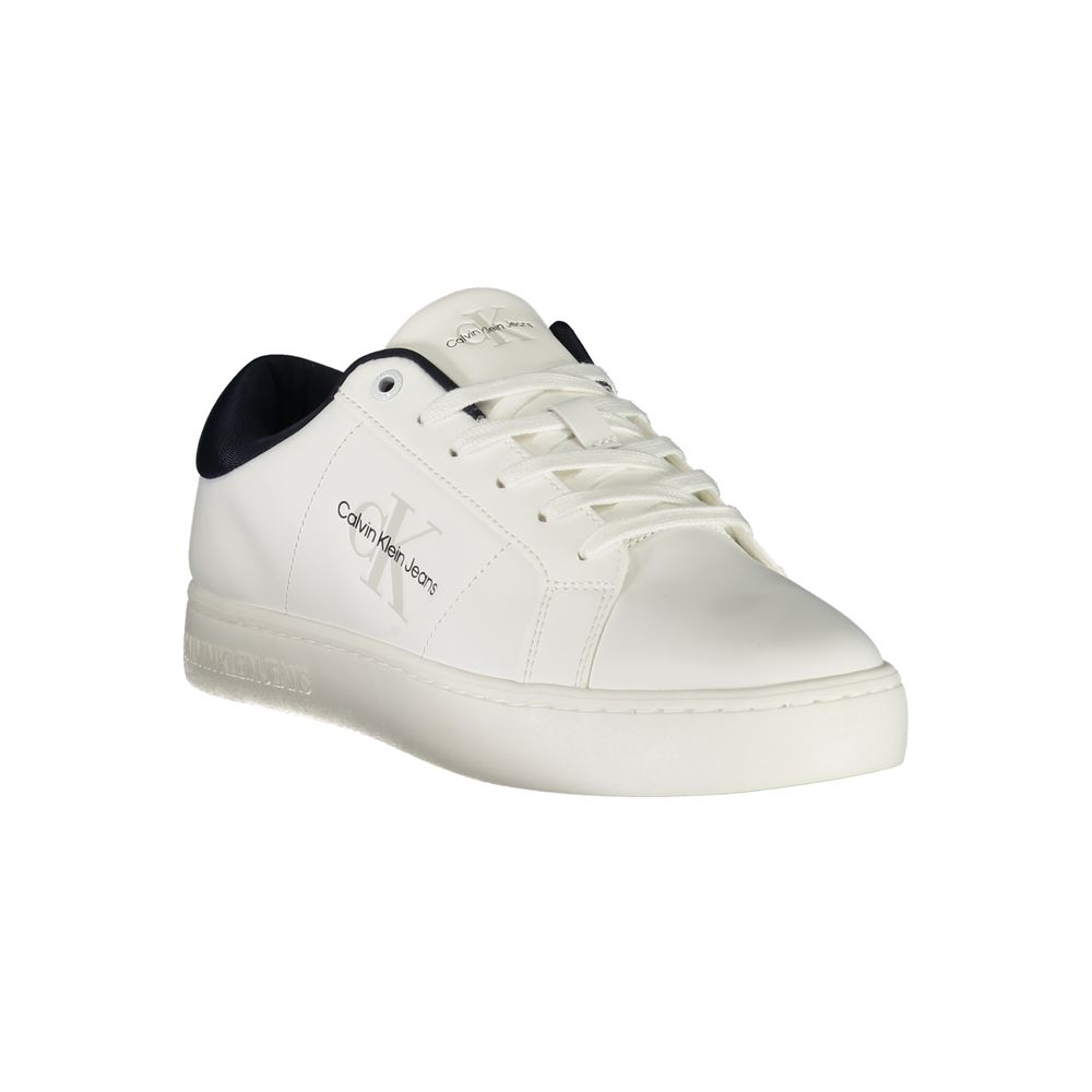 Calvin Klein Herren-Sneaker aus weißem Leder