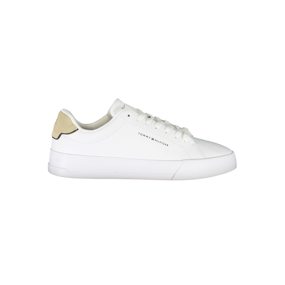 Tommy Hilfiger – Weiße Leder-Sneaker für Herren