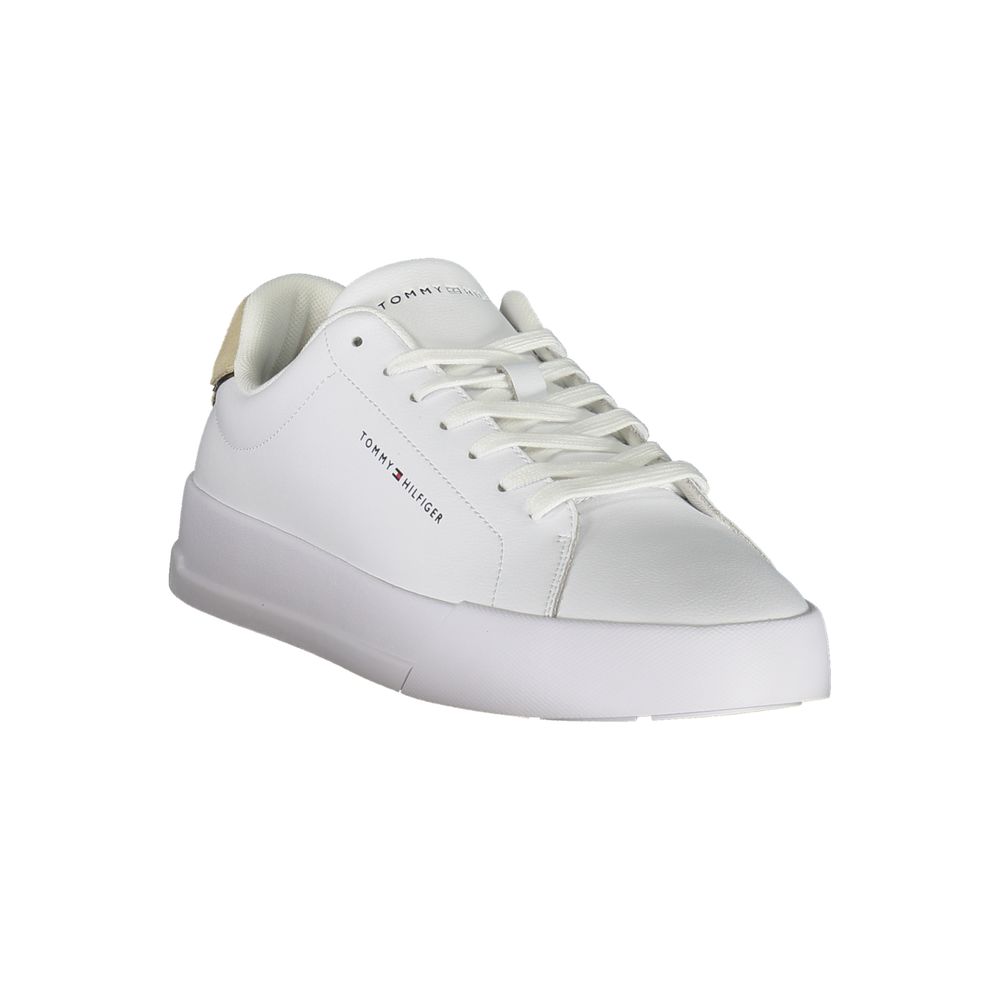 Tommy Hilfiger – Weiße Leder-Sneaker für Herren