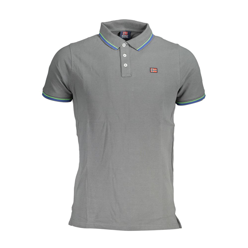 Tricou polo bărbătesc din bumbac maro, Norvegia 1963