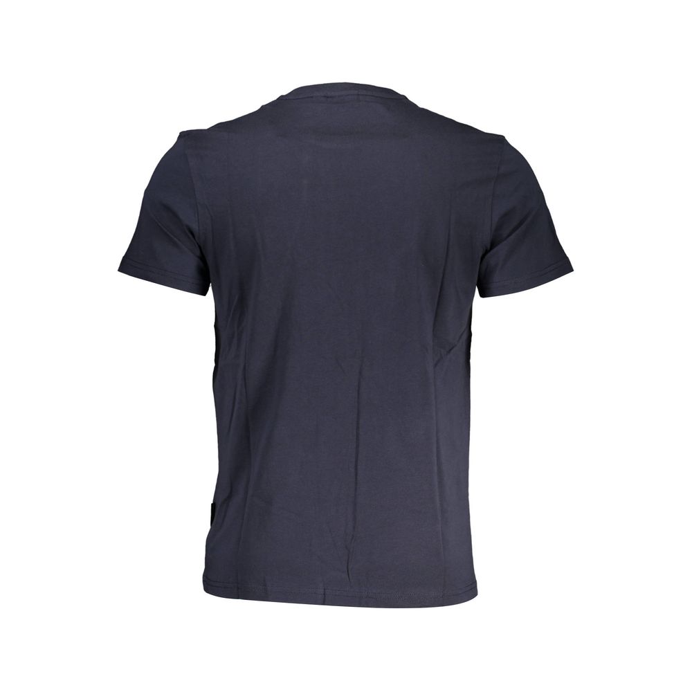 Napapijri Blaues Herren-T-Shirt aus Baumwolle